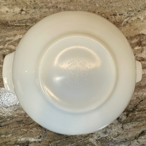 Pyrex Town and Country Brown Hex on Opal Cinderella Nesting Bowl 4 Qt #444 - Picture 10 of 13